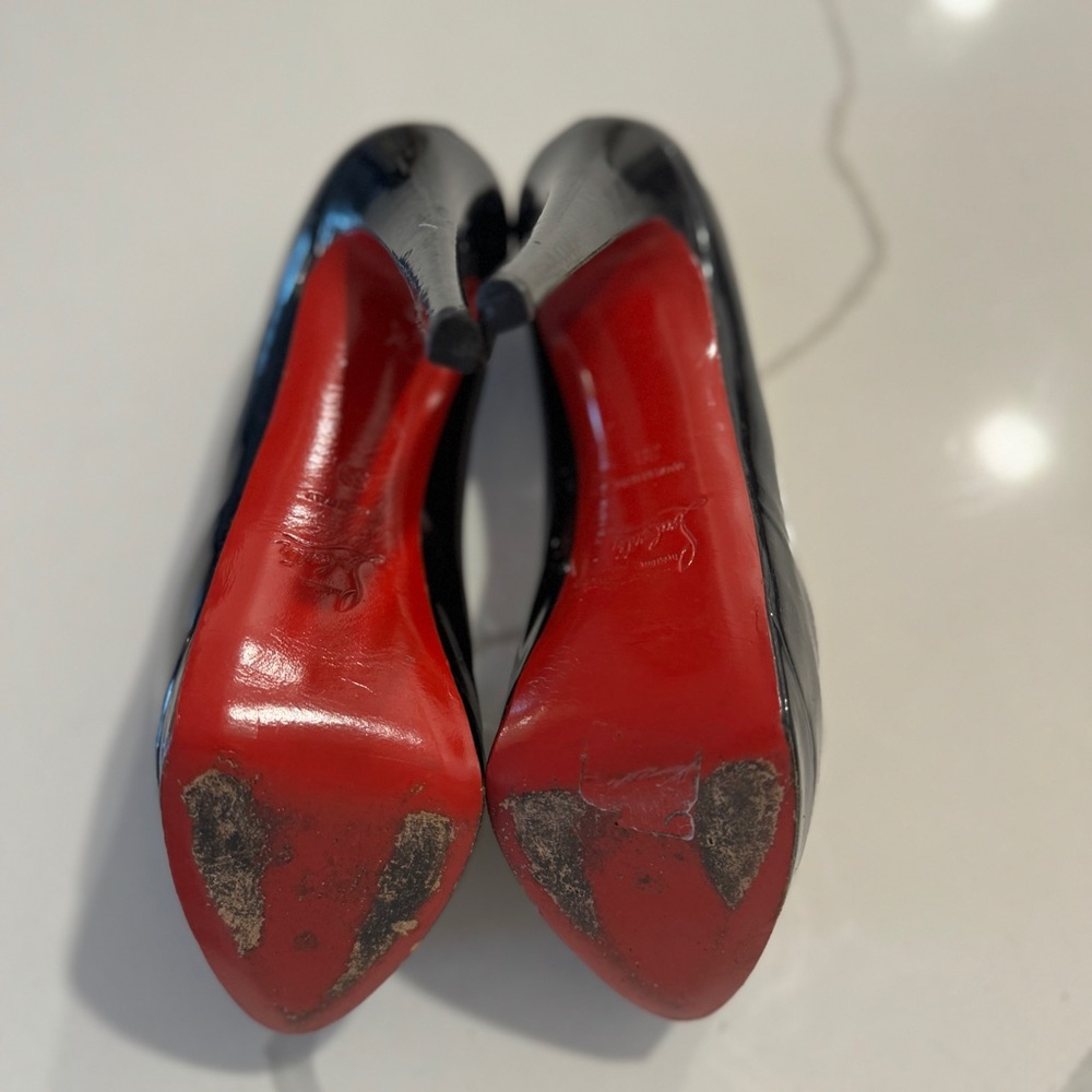Christian Louboutin Peep Toe Pumps - Picture 6 of 7